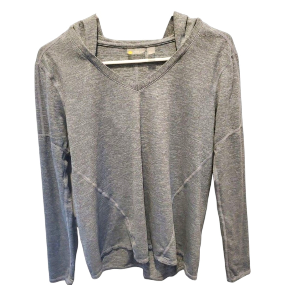 ZELLA ATHETIC HOODED TOP SZ SMALL
